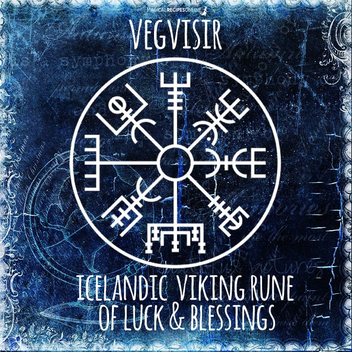 Image of Vegvisir Rune of Abundance~To find Success and Luck