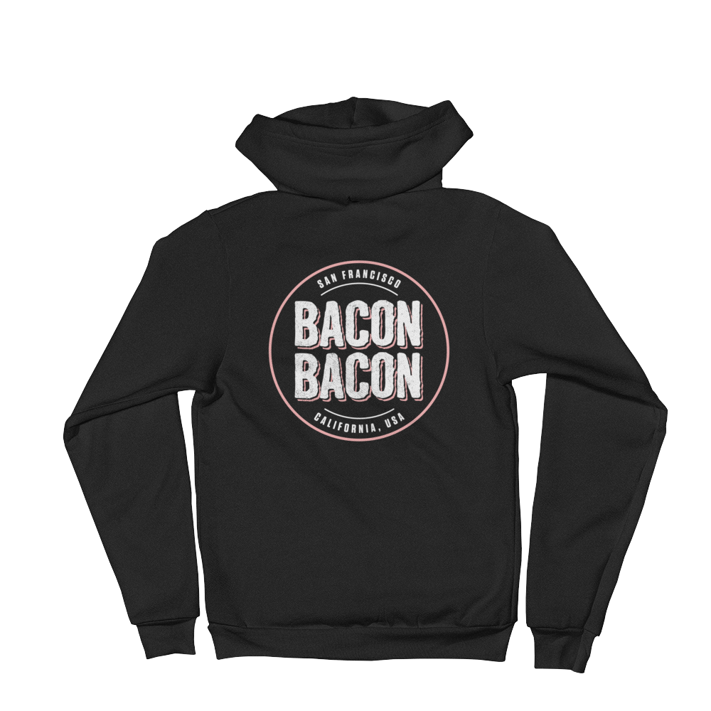 Image of Bacon Bacon Logo Zip Hoodie