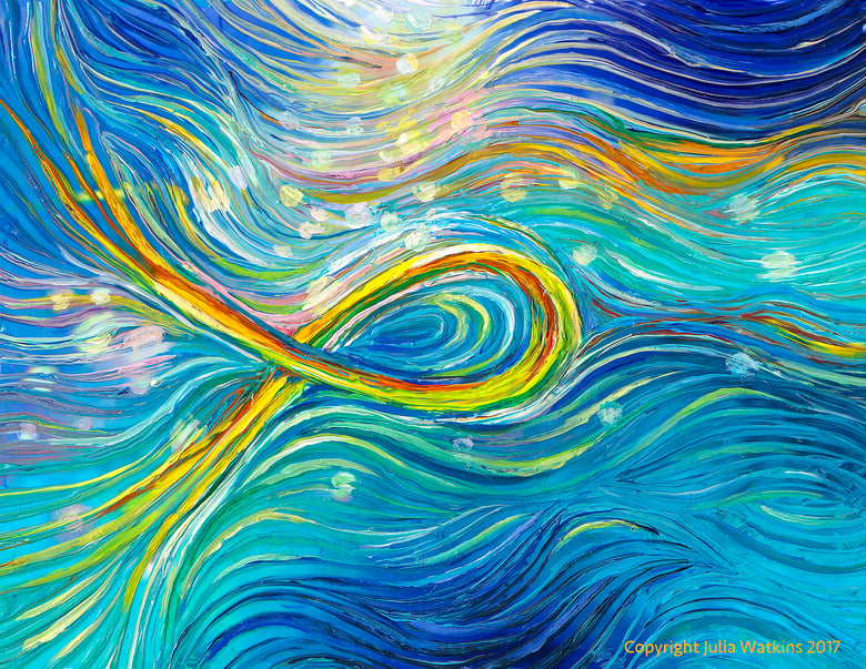 Image of The Miracle Fish - Personal Transformation Painting - Giclee Print