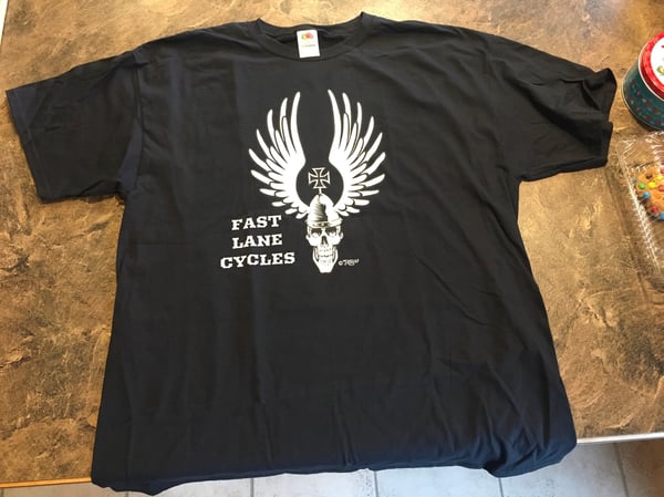 Image of Fast Lane Cycle Iron Cross Tee