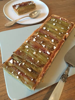 Image of tarte à la rhubarbe aux épices