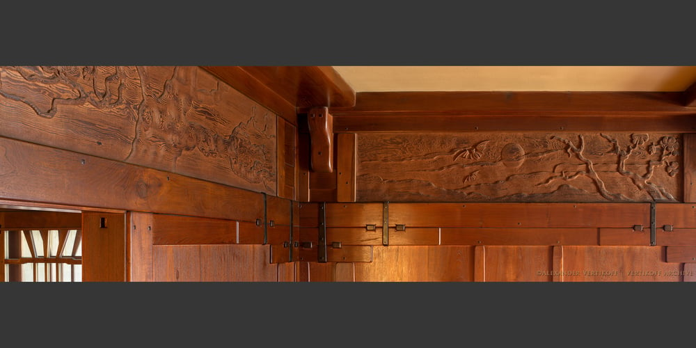 Image of "Full Moon Frieze" | The Gamble House Living Room