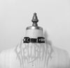 Hellbent Angelripper Studded Inverted Cross Leather Choker