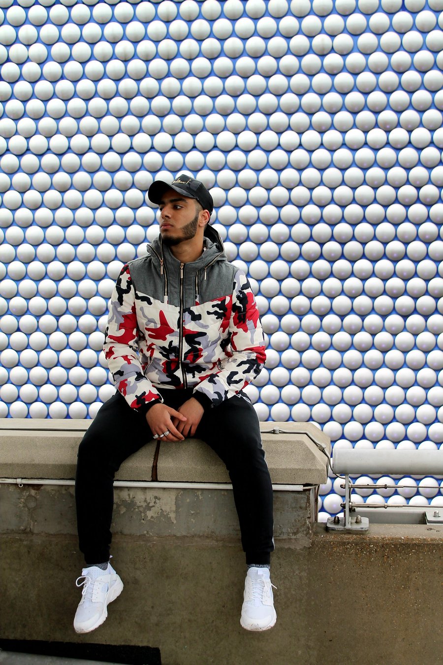 Image of Essential Men's Red Camo Coat