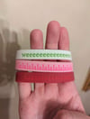 Silly, Sweetie, Kevin silicone bracelet (3 pack)