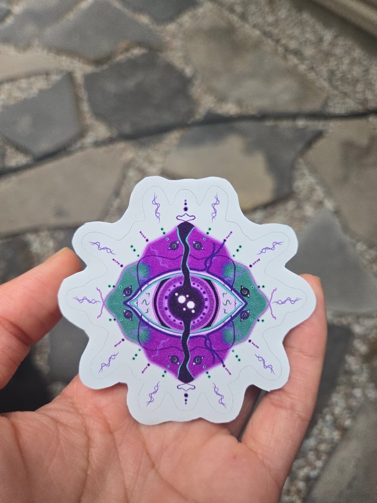 Image of Trippy eye sticker