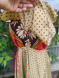 Image 5 of Bianca Frill maxi dress Red Brown