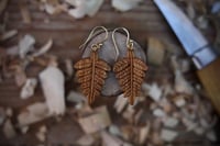 Image 5 of Forest Fern leaf earrings 
