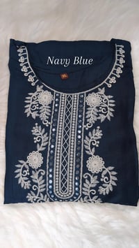 Image 3 of KSV8103-3 Pc Soft Rayon Kurtha Set