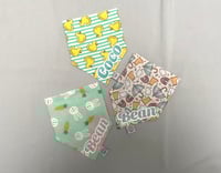 Image 1 of Easter / Spring Personalised Bandanas / Rubber Ducks/ Rabbits and Carrots / April Showers