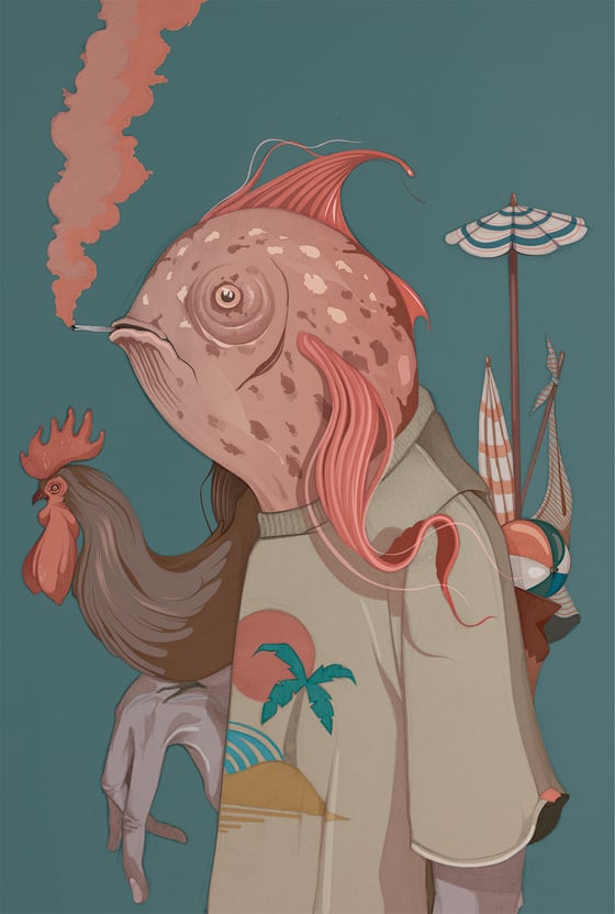 Image of Peixe y más ilustraciones
