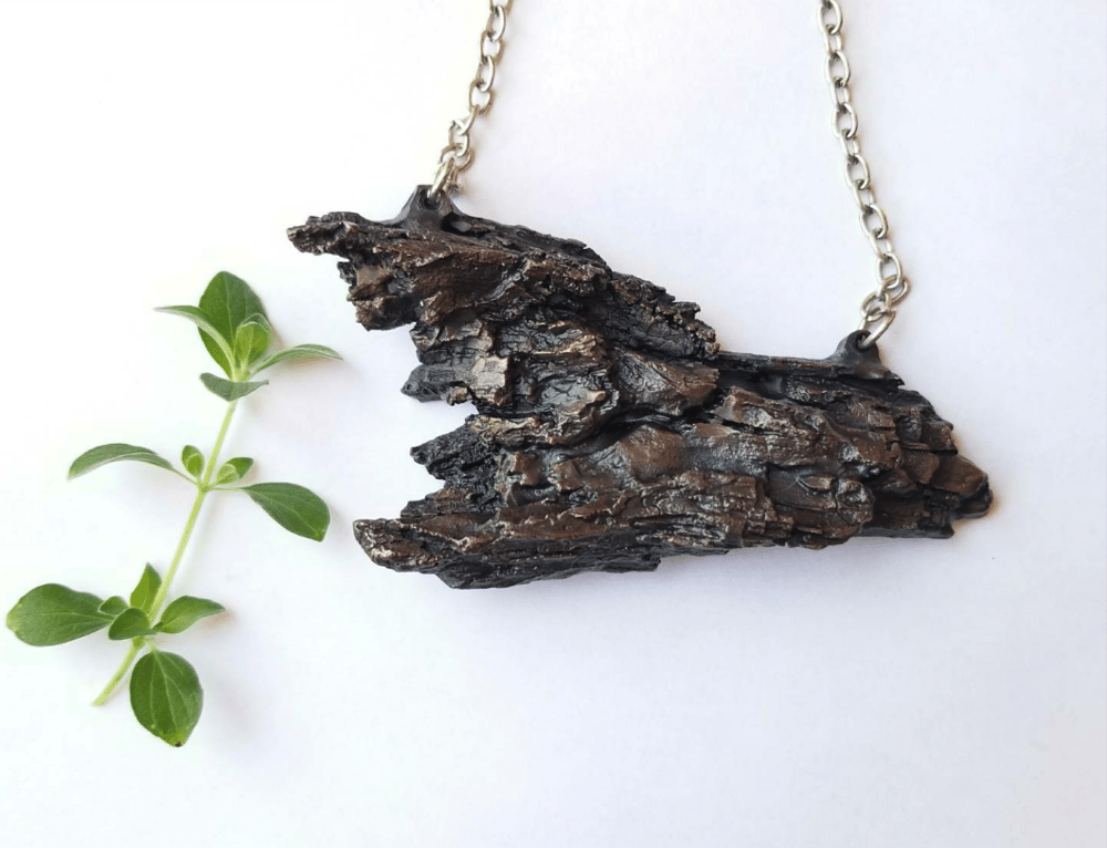 Image of Tree Bark Necklace