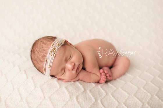 Image of White mohair headband