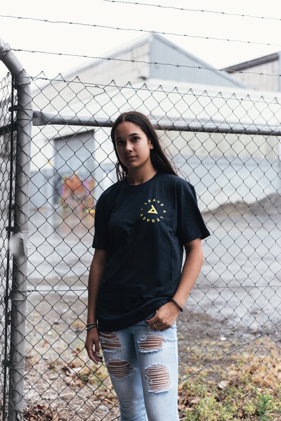 Image of Leave A Legacy Tee - Navy/Yllw