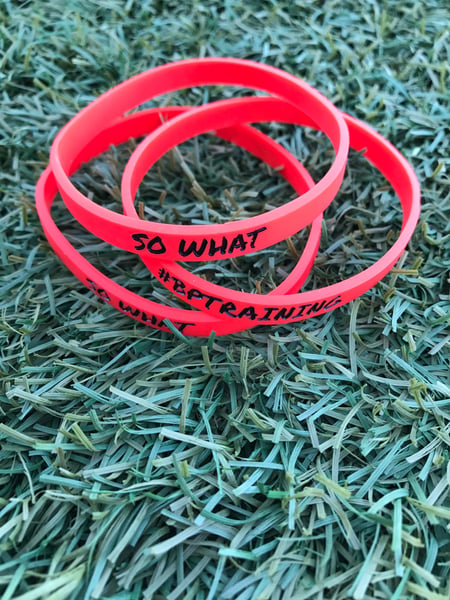 Image of So What Red skinny bands
