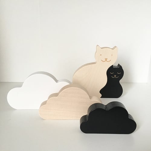 Image of Nuages blanc-noir -50%