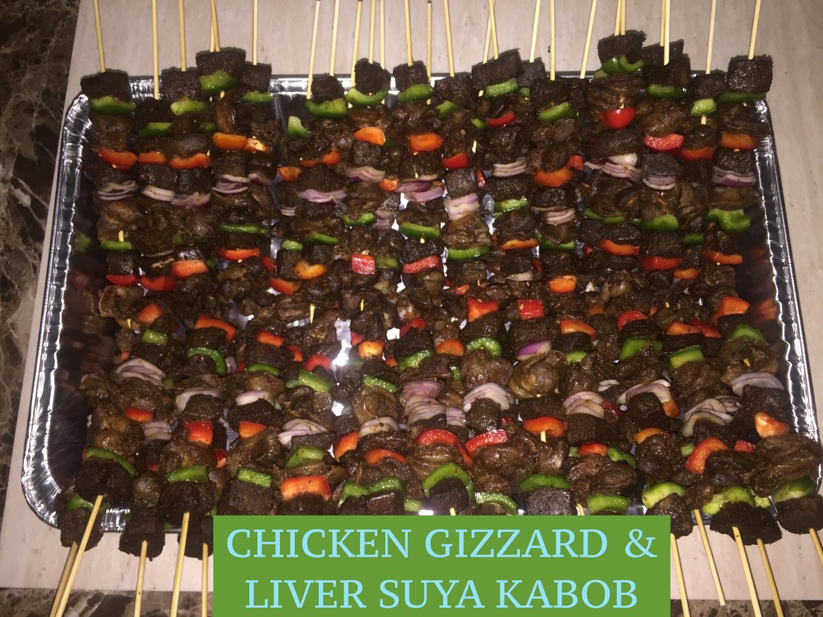Image of Suya kabob (Chicken gizzard & Liver)