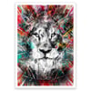 Lion Colour Splash OPEN EDITION PRINT - FREE WORLDWIDE SHIPPING!!!