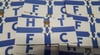 Huddersfield Town, Halifax Town, HTFC Blue Ulster Football/Ultras 10x5cm Stickers. Pack of 25.