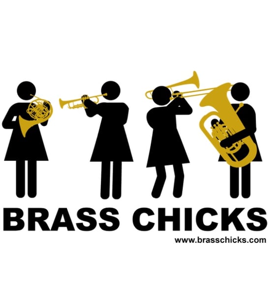 Image of Brass Chicks sticker