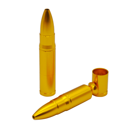 Image of Metal bullet shaped herb pipe
