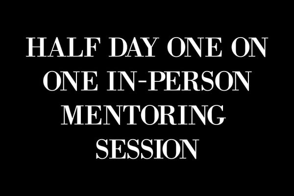 Image of Half Day One on One In-Person Mentoring Session