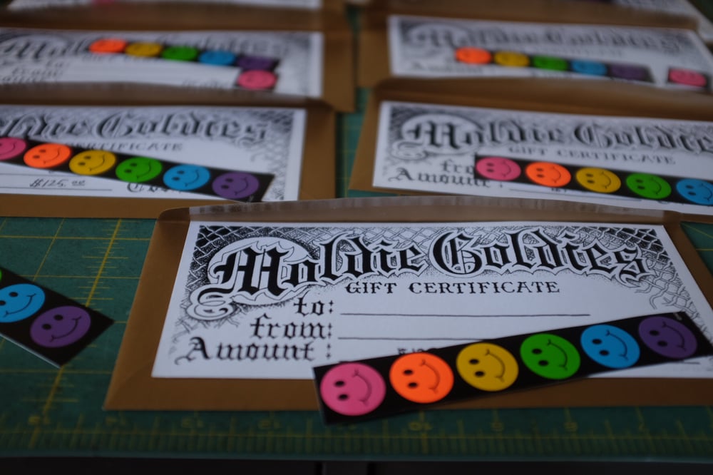 Image of Moldie Goldies Gift Certificate