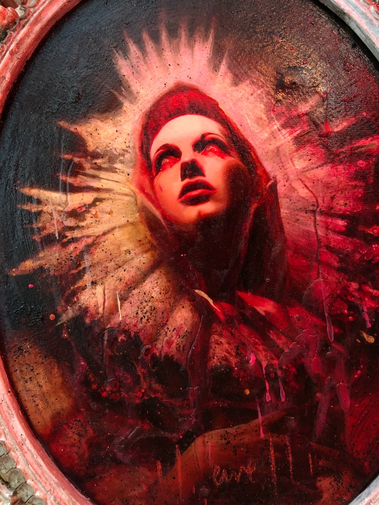 Image of ‘THE VIRGIN MARY’ [ Unique Print - { 1/1 } ] Hand Embellished Museum Archival Print