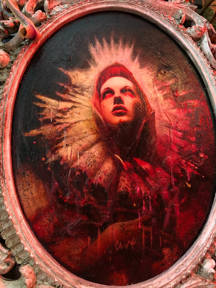 Image of ‘THE VIRGIN MARY’ [ Unique Print - { 1/1 } ] Hand Embellished Museum Archival Print