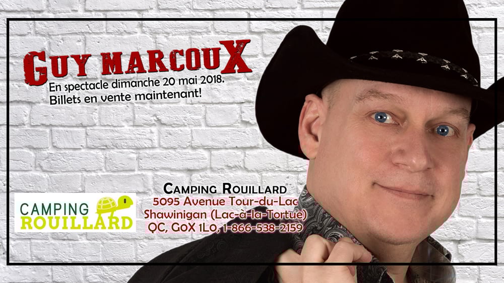 Image of Guy Marcoux billet de spectacle: 20 mai 2018 au Camping Rouillard, Shawinigan QC.