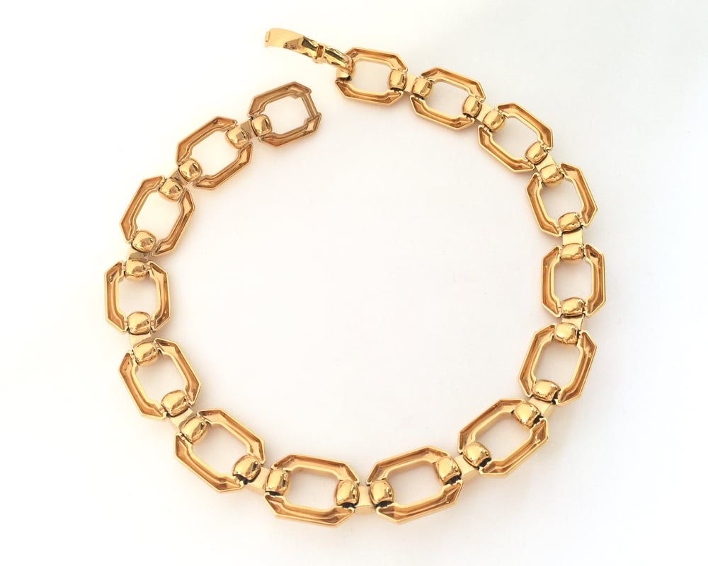 Rare Authentic Vintage Christian DIOR Gold Tone Chunky Chain Choker ...