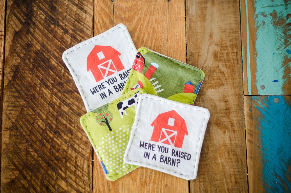 Image of Were You Raised In A Barn Coaster Set