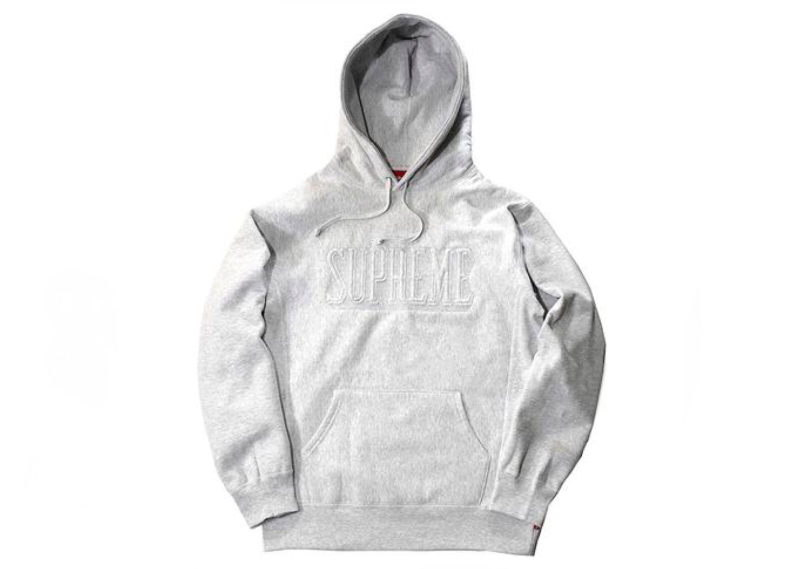 Supreme embroidered store sleeve hoodie