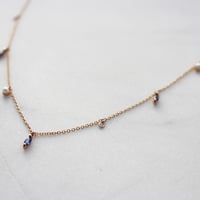 Image 2 of Sapphire Marquise Drop Necklace