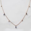 Sapphire Marquise Drop Necklace