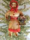 Red Riding Hood and Wolf Ornament Set of 2