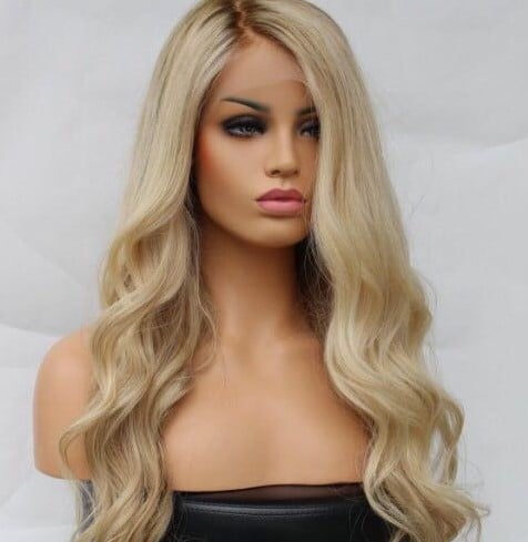 Image of FULL LACE BLONDE  BODY WAVE 18 INCH
