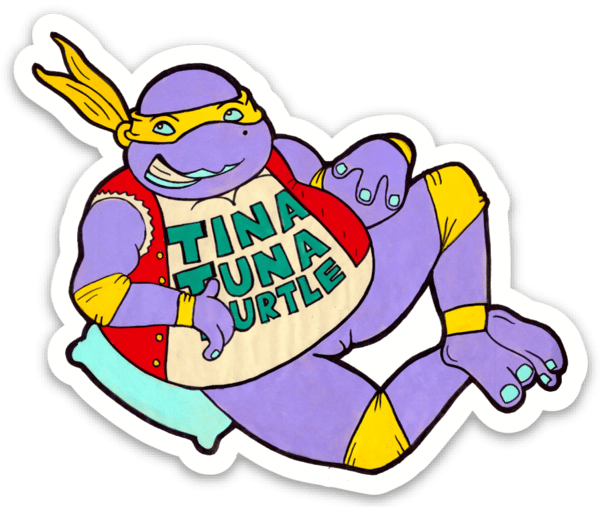 Image of Tina Tuna Turtle Sticker