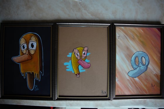 Image of Original A4 Framed Paintings