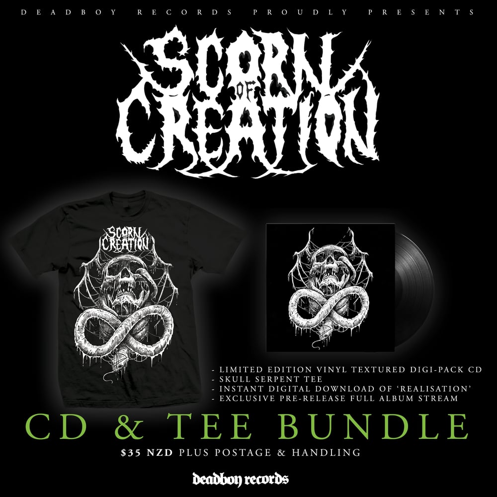 Image of Scorn of Creation - Self Titled Album Pre Order - CD & Tee Bundle.