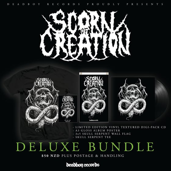 Image of SCORN OF CREATION - SELF TITLED ALBUM PRE ORDER - DELUXE BUNDLE.