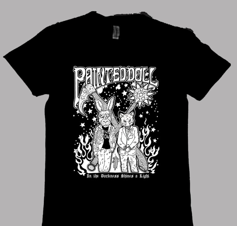 Image of Painted Doll 'Darkness Shines' T-Shirt