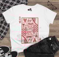 Image 1 of Queen of Hearts and Wine T-shirts 
