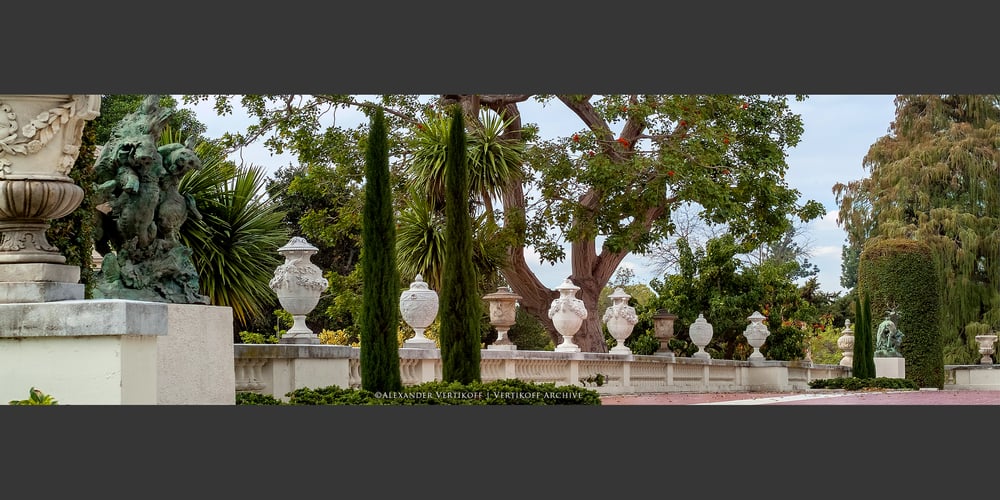 Image of "Urns upon the Balustrade" | South Terrace Huntington Art Gallery