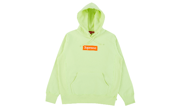 Image of Lime Yellow Box Logo Hoodie