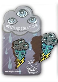 Image 5 of WEATHERED SOULS TOTEM - ENAMEL PIN LTD ED OF 100