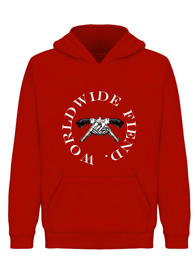 Image of Red Worldwide Fiend Hoodie