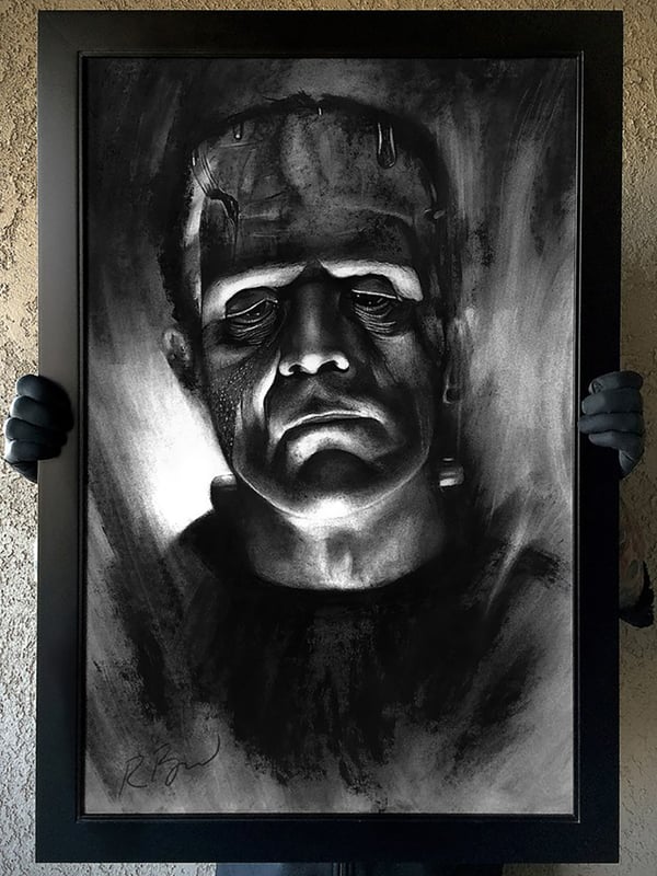 Image of "Die Monster Die" Original Karloff Frankenstein art