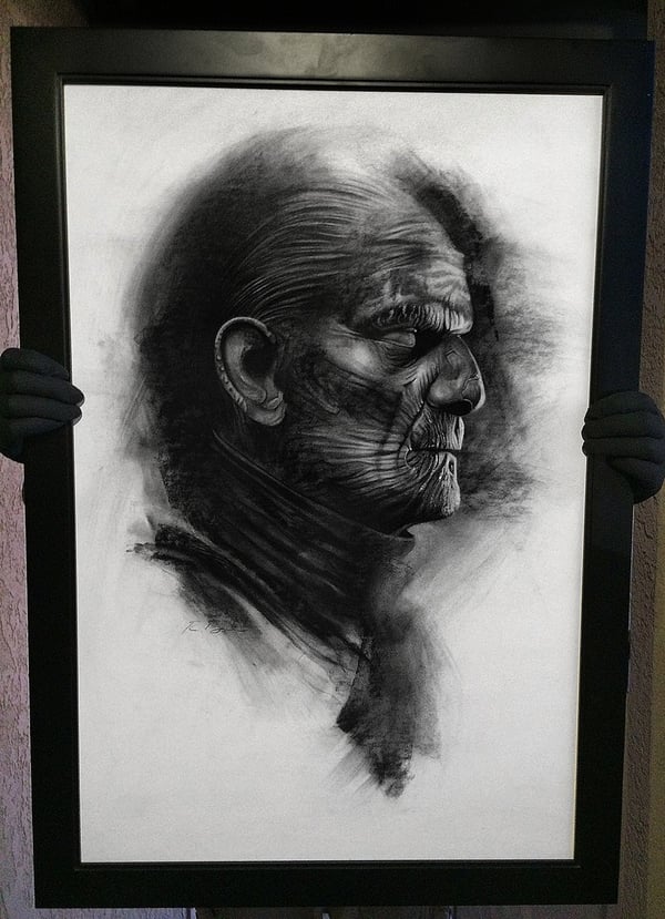Image of "Powerslave" Original Karloff Mummy art