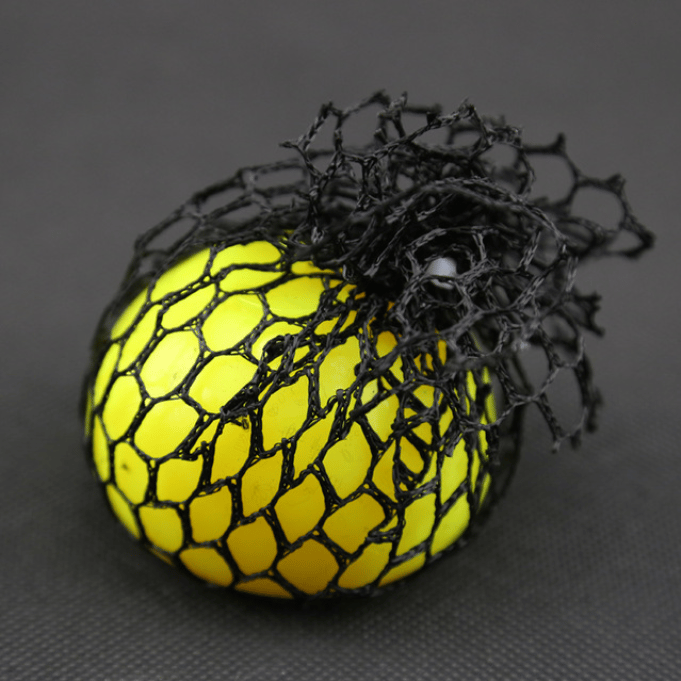 Image of Squishy Mesh Ball yellow